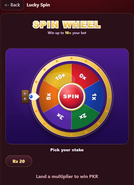 BN786 Game spin wheel