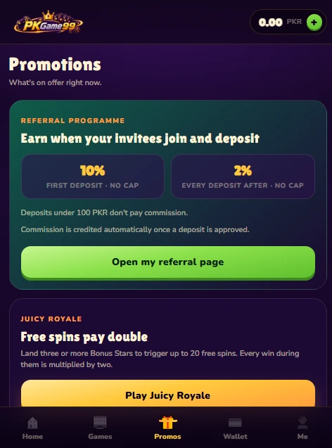 PKgame99 promotions