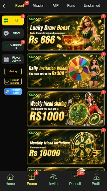 CW773 Game Bonuses