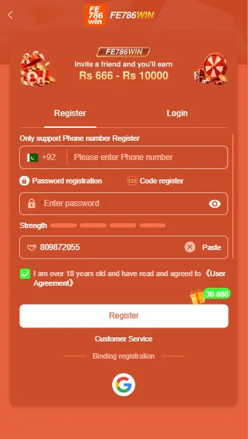 FE786 Game Registration simple tips